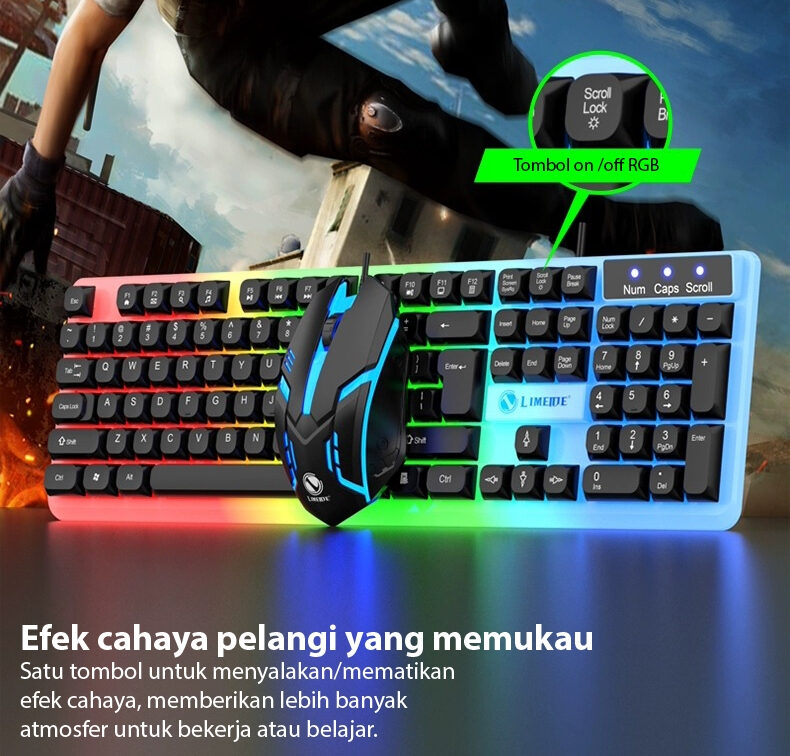 Kombo Keyboard & Mouse Gaming RGB
