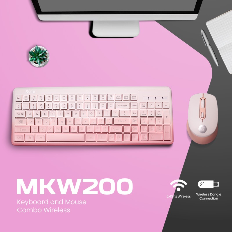 5Star MKW200 Wireless Keyboard & Mouse Combo