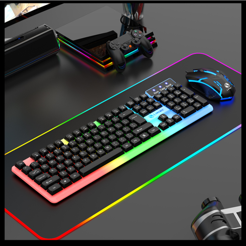 Keyboard & Mouse Gaming Allsize – Lampu RGB